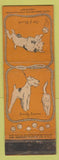 Matchbook Cover - Diamond Colgate Dog Scene Orange WORN
