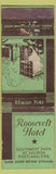 Matchbook Cover - Roosevelt Hotel Portland OR POOR PAPER LOSS