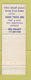 Matchbook Cover - Andrew Mamary Funeral Home Wilkes Barre PA
