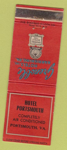 Matchbook Cover - Hotel Portsmouth VA