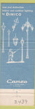 Matchbook Cover - Dinico Lighting Fixtures Lodi NH
