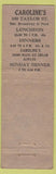 Matchbook Cover - The Maryland Los Angeles CA girlie