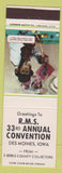 Matchbook Cover - RMS Convention Des Moines IA