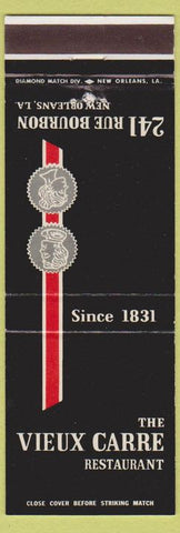 Matchbook Cover - Vieux Carre Restaurant New Orleans LA