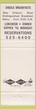 Matchbook Cover - Vieux Carre Restaurant New Orleans LA