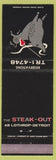 Matchbook Cover - The Steak Out Detroit MI