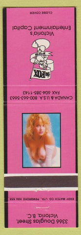 Matchbook Cover - The Fox Strip Club Victoria BC girlie