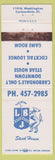 Matchbook Cover - LBJ Steak House Carbondale IL