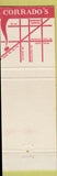 Matchbook Cover - Corrado's Restaurant Arlington Heights IL
