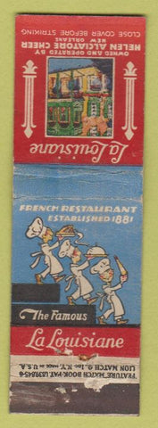 Matchbook Cover - La Louisiane New Orleans LA feature WORN