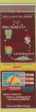 Matchbook Cover - Sunset Motors Chevrolet Oldsmobile Cadillac Dalles OR WORN