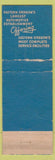 Matchbook Cover - Sunset Motors Chevrolet Oldsmobile Cadillac Dalles OR WORN