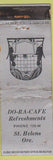 Matchbook Cover - Do Ra Cafe St Helens OR WEAR