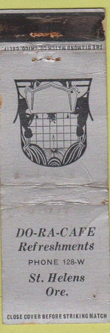 Matchbook Cover - Do Ra Cafe St Helens OR WEAR