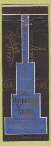 Matchbook Cover - The Washington Youree Hotel Shreveport LA