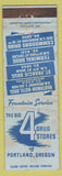 Matchbook Cover - Drug Stores Portland OR WORN