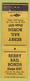 Matchbook Cover - Berry Bail Bonds Portland OR