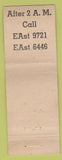 Matchbook Cover - Berry Bail Bonds Portland OR