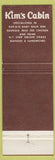 Matchbook Cover - Kim's Cabin Fort Lauderdale FL