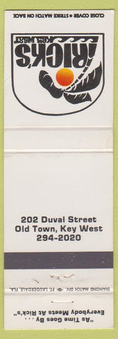 Matchbook Cover - Rick's Key West FL