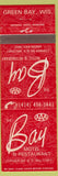 Matchbook Cover - Bay Motel Restaurant Green Bay WI