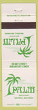 Matchbook Cover - Palm Restaurant Nassau Bahamas