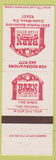 Matchbook Cover - Barn Farmer Steak House Costa Mesa CA