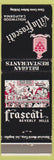 Matchbook Cover - Villa Frascati Beverly Hills Hollywood CA