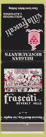 Matchbook Cover - Villa Frascati Beverly Hills Hollywood CA