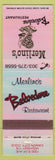 Matchbook Cover - Merlino's Belvedere Restaurant Canon City CO