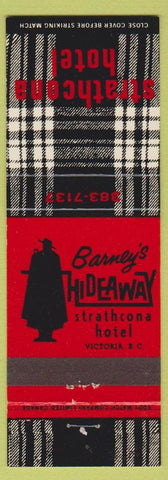 Matchbook Cover - Strathcona Hotel Victoria BC