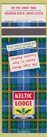 Matchbook Cover - Keltic Lodge Ingonish Beach Nova Scotia