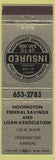 Matchbook Cover - Hoisington Federal Savings Loan KS