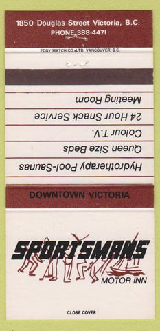 Matchbook Cover - Sportsmans Motor Inn Victoria BC 30 Strike