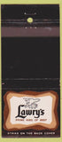 Matchbook Cover - Lawry's Prime Ribs of Beef Beverly Hills CA 30 Stick