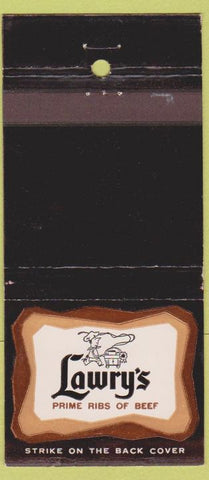 Matchbook Cover - Lawry's Prime Ribs of Beef Beverly Hills CA 30 Stick