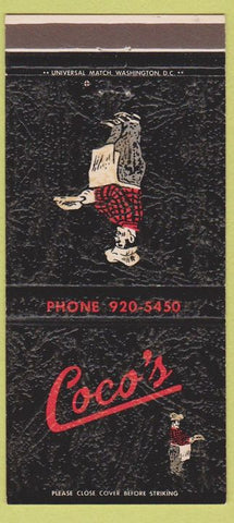 Matchbook Cover - Coco's Arlington VA 30 Strike
