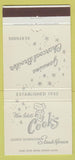 Matchbook Cover - Wes Idol's Cook's Steak House Los Angeles CA 30 Strike