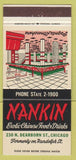 Matchbook Cover - Nankin Chinese Restaurant Chicago IL 30 Strike