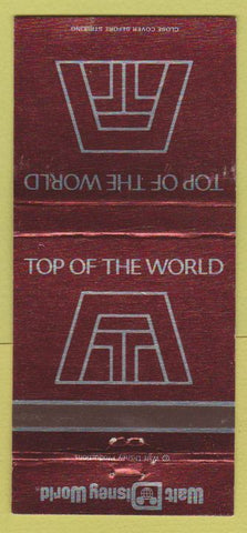 Matchbook Cover - Top of the World Walt Disney World 30 Strike