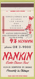 Matchbook Cover - Nankin Chinese Restaurant Chicago IL 30 Strike