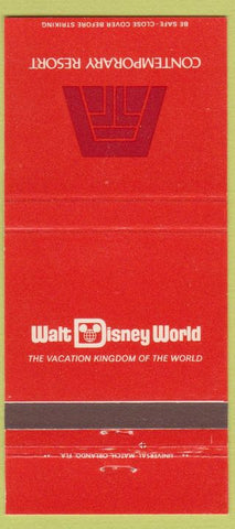 Matchbook Cover - Contemporary Resort Walt Disney World 30 Strike