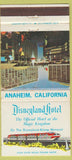 Matchbook Cover - Disneyland Hotel Anaheim CA Monorail 30 Strike
