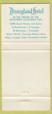 Matchbook Cover - Disneyland Hotel Anaheim CA Monorail 30 Strike