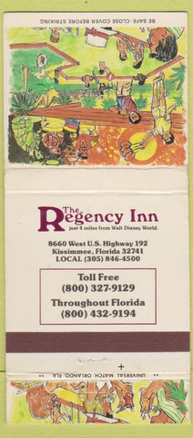 Matchbook Cover - Regency Hotel Kissimmee FL 30 Strike