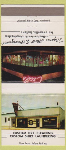 Matchbook Cover - Cecil's Shopping Plaza Indianapolis IN cleaners 30 Strike