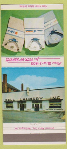 Matchbook Cover - Bell Laundry Cleaners Chevy Chase MD 30 Strike
