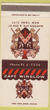 Matchbook Cover - Cafe Winslow New York City 30 Strike