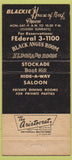 Matchbook Cover - Blackie's House of Beef Washington DC  30 Strike