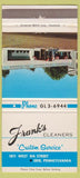 Matchbook Cover - Frank's Cleaners Erie PA 30 Strike